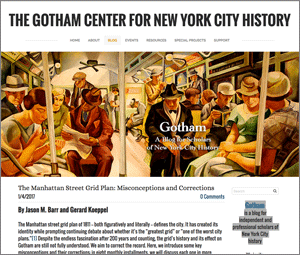 The Gotham Center for New York City History blog